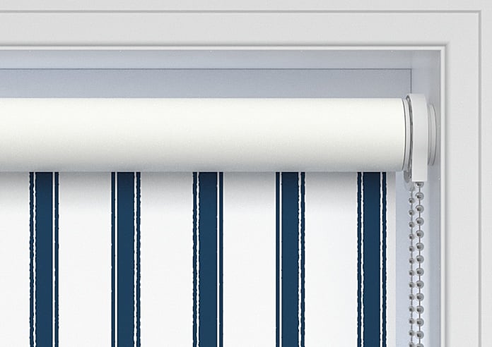Salcombe Stripe (Blackout), Navy - Twist&Fit Roller Blind - Image 10